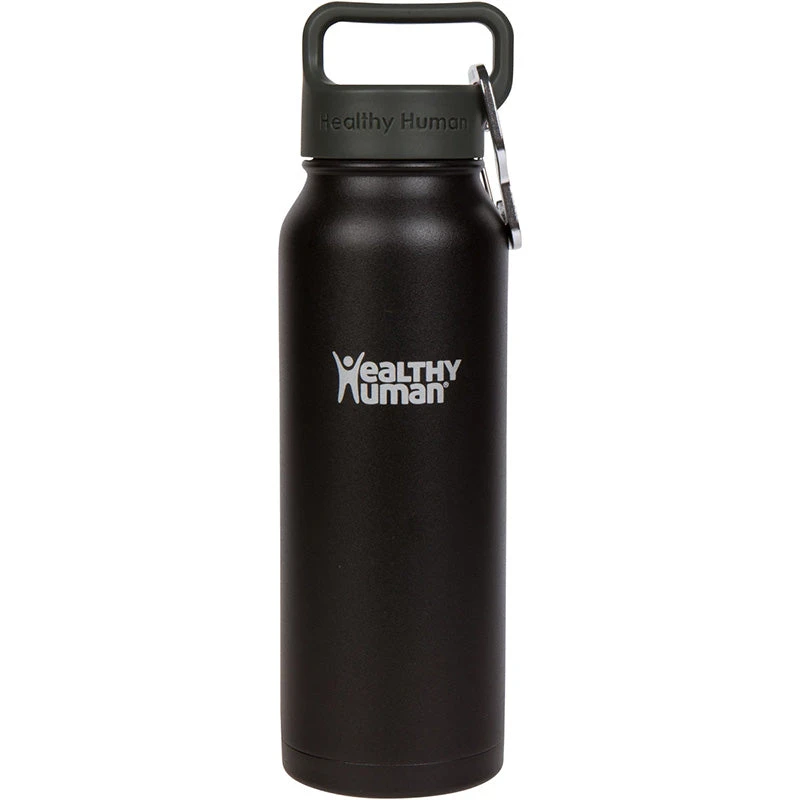 Healthy Human Stein Water Bottle - Pure Black 21oz (620ml) 3 Healthy Human Stein Water Bottle - Pure Black 21oz (620ml)