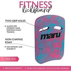 Maru - Swirl Two Grip Fitness Kickboard - Blue/Pink 12 Maru - Swirl Two Grip Fitness Kickboard - Blue/Pink -Funky Trunks Store Maru Swirl Two Grip Fitness Kickboard Blue Pink 3