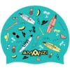 Amanzi - Surfs Up Swim Hat 1 Amanzi - Surfs Up Swim Hat -Funky Trunks Store amanzi swim hat surfs up
