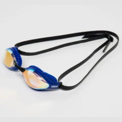 Arena - Air Speed Mirror Goggle - Yellow/Copper/Blue C203 -Funky Trunks Store arena air speed mirror goggle yellow copper blue 4
