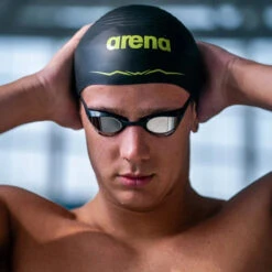 Arena - Aquaforce Wave Swim Cap - Black -Funky Trunks Store arena aquaforce wave swim cap black 5