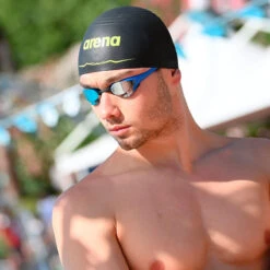 Arena - Aquaforce Wave Swim Cap - Black -Funky Trunks Store arena aquaforce wave swim cap black 6