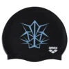 Arena - Bishamon Silicone Cap - Black/Turquoise -Funky Trunks Store arena bishamon silicone cap black turquoise 1