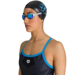 Arena - Bishamon Silicone Cap - Black/Turquoise -Funky Trunks Store arena bishamon silicone cap black turquoise 2