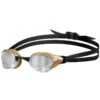 Arena - Cobra Core Swipe Mirror Goggle - Silver/Gold -Funky Trunks Store arena cobra core swipe mirror goggle silver gold 1
