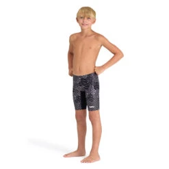 Arena - Kikko Pro Boys' Jammer - Black/Multi -Funky Trunks Store arena kikko pro boys jammer black multi 3