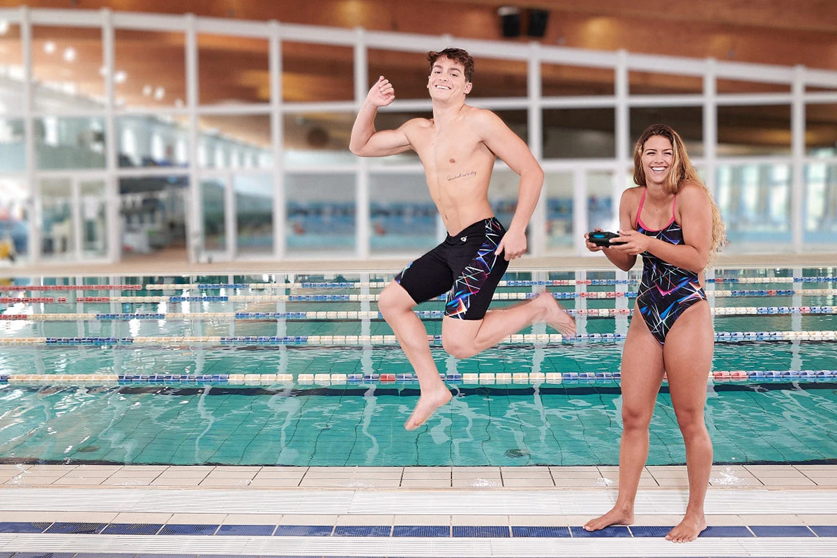 Arena - Mens Allover Jammer - Black/Multi 11 Arena - Mens Allover Jammer - Black/Multi - Image 9