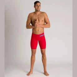 Arena - Men's Powerskin Carbon-AIR² Jammer - Red/Blue -Funky Trunks Store arena mens powerskin carbon air jammer red blue 3