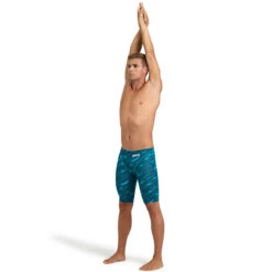 Arena - Men's Powerskin ST Next Eco Jammers – Clean/Sea Blue -Funky Trunks Store arena mens powerskin st next eco jammers clean sea blue 3