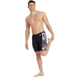 Arena - Mens Swim Allover Jammer - Black -Funky Trunks Store arena mens swim allover jammer black 3
