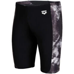 Arena - Mens Swim Allover Jammer - Black -Funky Trunks Store arena mens swim allover jammer black 6