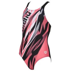 Arena - Zephiro Pro Back Girls Swimsuit - Black/Pink -Funky Trunks Store arena zephiro pro back girls swimsuit black pink 3