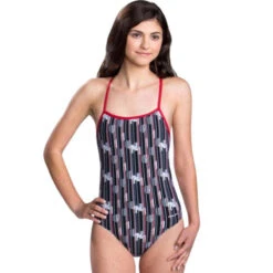 Dolfin - Graphlite Series Infiniti MTG Back Swimsuit - Red