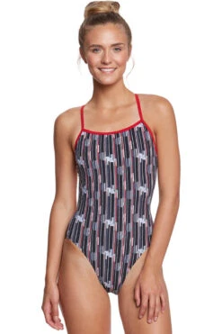 Dolfin - Graphlite Series Infiniti MTG Back Swimsuit - Red 13 Dolfin - Graphlite Series Infiniti MTG Back Swimsuit - Red -Funky Trunks Store dolfin graphlite red infiniti mtg back one piece 5