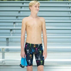 Dolfin Uglies - Men's Dancing Skeletons Jammer -Funky Trunks Store dolfin uglies mens dancing skeletons jammer v 2 back 7