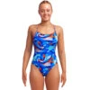 Funkita - Battle Blue - Ladies Diamond Back One Piece 2 Funkita - Battle Blue - Ladies Diamond Back One Piece -Funky Trunks Store funkita battle blue ladies diamond back one piece 1