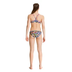 Funkita - Painted Petals - Girls Racerback Two Piece -Funky Trunks Store funkita bikini girls swimwear painted petals racerback two piece 3