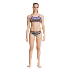 Funkita - Razzle Dazzle - Girls Racerback Two Piece -Funky Trunks Store funkita bikini girls swimwear razzle dazzle racerback two piece 4