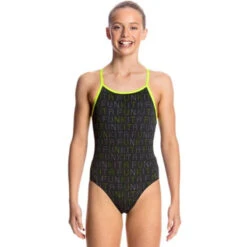 Funkita - Binary Babe - Girls Diamond Back One Piece