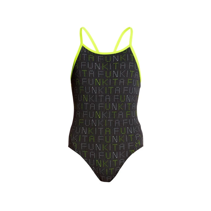 Funkita - Binary Babe - Girls Diamond Back One Piece 4 Funkita - Binary Babe - Girls Diamond Back One Piece - Image 2