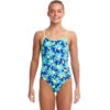 Funkita - Bird Brain - Girls Eco Diamond Back One Piece -Funky Trunks Store funkita bird brain girls eco diamond back one piece 1