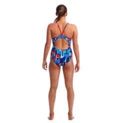 Funkita - Block Rock - Ladies Diamond Back One Piece -Funky Trunks Store funkita block rock ladies diamond back one piece 3