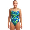 Funkita - Blue Bottle - Ladies Diamond Back One Piece -Funky Trunks Store funkita blue bottle ladies diamond back one piece 1