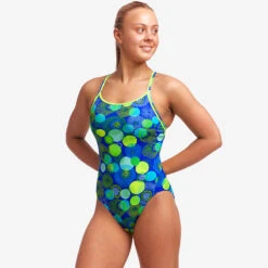 Funkita - Blue Bottle - Ladies Diamond Back One Piece 14 Funkita - Blue Bottle - Ladies Diamond Back One Piece -Funky Trunks Store funkita blue bottle ladies diamond back one piece 5