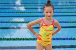 Funkita - Custard Tart - Toddler Girls Eco Printed One Piece -Funky Trunks Store funkita custard tart toddler girls eco printed one piece 5