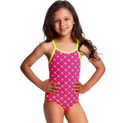 Funkita - Daisy Dots - Toddlers Girls One Piece -Funky Trunks Store funkita daisy dots toddlers girls one piece swimsuit 3