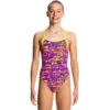 Funkita - Dotty Dash - Girls Single Strap One Piece -Funky Trunks Store funkita dotty dash single strap girls swimsuit 1