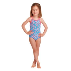 Funkita - Fancy Fish - Toddler Girls Printed One Piece -Funky Trunks Store funkita fancy fish toddler girls printed one piece 4