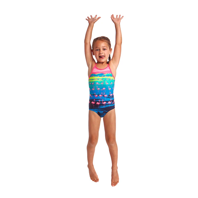 Funkita - Flamingo Flood - Toddler Girls Printed One Piece 6 Funkita - Flamingo Flood - Toddler Girls Printed One Piece - Image 4