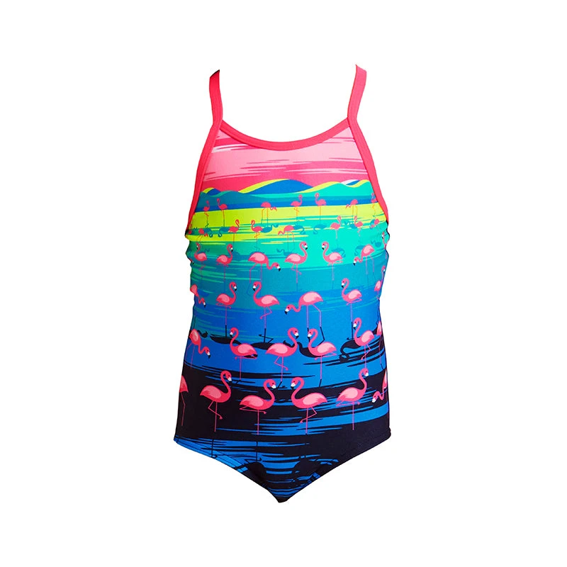 Funkita - Flamingo Flood - Toddler Girls Printed One Piece 4 Funkita - Flamingo Flood - Toddler Girls Printed One Piece - Image 2