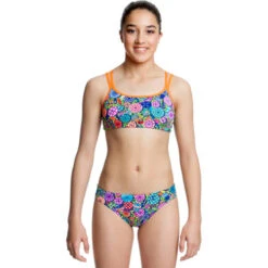 Funkita - Bondi Brollies - Girls Criss Cross Two Piece