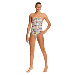 Funkita - Crazy Critters - Girls Cross Back One Piece -Funky Trunks Store funkita girls swimwear crazy critters cross back one piece 4