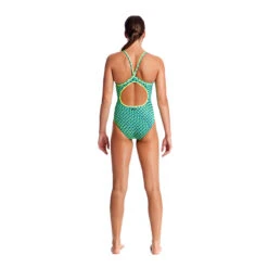 Funkita - Green Gator - Ladies Diamond Back One Piece -Funky Trunks Store funkita green gator ladies diamond back one piece 3