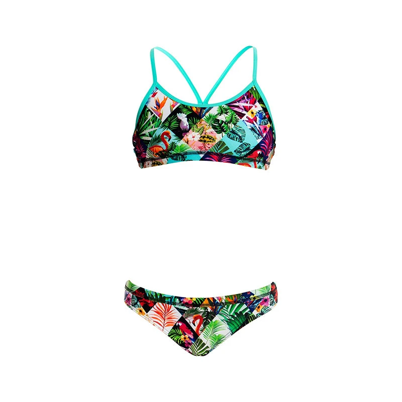 Funkita - Jungle Jam - Girls Racerback Two Piece 4 Funkita - Jungle Jam - Girls Racerback Two Piece - Image 2