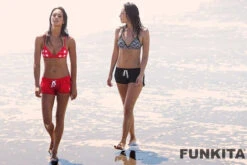 Funkita - Poppy Ribbon - Ladies Beachwear Swim Shorts -Funky Trunks Store funkita ladies swim shorts poppy ribbon 4