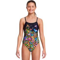 Funkita - Macaw Magic - Girls Single Strap One Piece