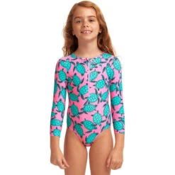 Funkita - Paddling Pink - Toddler Girls Sun Cover One Piece