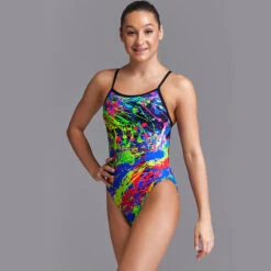 Funkita - Paint Smash - Girls Single Strap One Piece 11 Funkita - Paint Smash - Girls Single Strap One Piece -Funky Trunks Store funkita paint smash girls single strap one piece 5