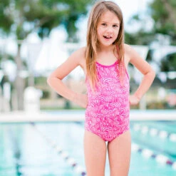 Funkita - Painted Pink - Toddler Girls Eco One Piece -Funky Trunks Store funkita painted pink toddler girls eco one piece 8