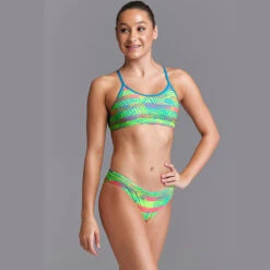 Funkita - Palm Free - Girls Racerback Two Piece -Funky Trunks Store funkita palm free girls racerback two piece 5