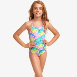 Funkita - Pastel Porpie - Toddler Girls Eco Printed One Piece -Funky Trunks Store funkita pastel porpie toddler girls eco printed one piece 4