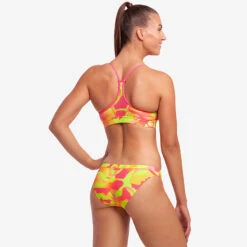Funkita - Pinged Pink - Ladies Swim Crop Top -Funky Trunks Store funkita pinged pink ladies swim crop top 4
