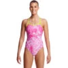 Funkita - Pink Bliss - Ladies Single Strap One Piece -Funky Trunks Store funkita pink bliss ladies single strap one piece 1