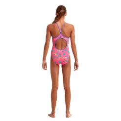 Funkita - Pinky Palm - Girls Eco Diamond Back One Piece -Funky Trunks Store funkita pinky palm girls eco diamond back one piece 3