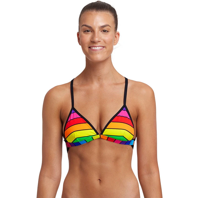 Funkita - Rainbow Racer - Ladies Tri Top 3 Funkita - Rainbow Racer - Ladies Tri Top