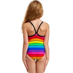Funkita - Rainbow Racer - Toddler Girls Printed One Piece -Funky Trunks Store funkita rainbow racer toddler girls printed one piece 2